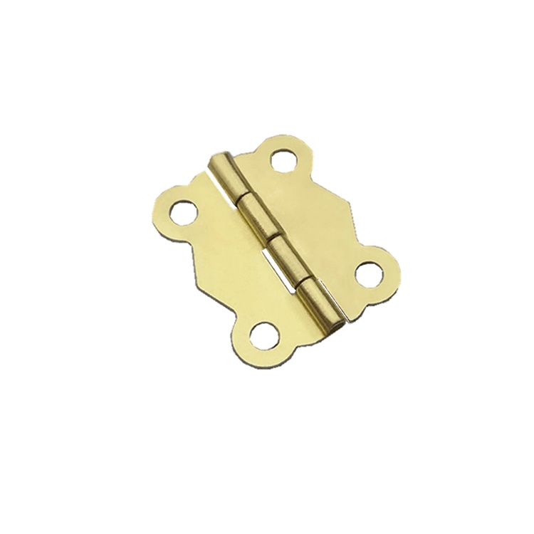 336花边合页 19*24*0.5mm 花边小合页 仿金色圆角 180°蝴蝶小合页 仿古铁铰链